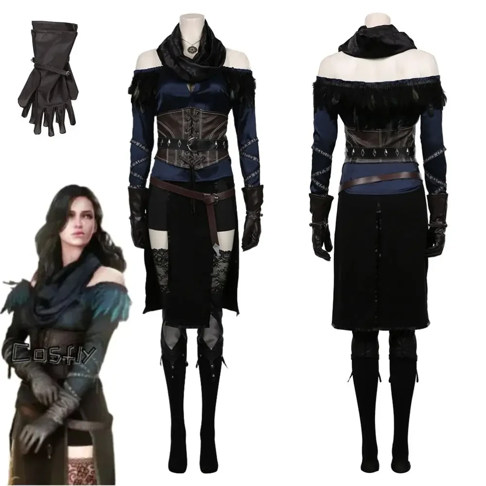 Yennefer Cosplay Fantasia Costume Disguise for Women Girls Clothes Roleplay Medieval Costumes Female Halloween Carnival Suit - AliExpress 200000532