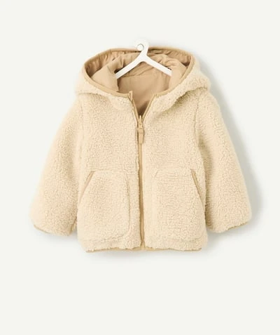 Veste réversible bébé garçon beige