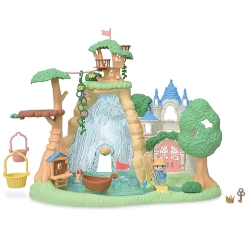 Sylvanian Families - La Cascade de la forêt secrète - Plongez dans l'univers de la Famille Sylvanian - Maison de poupées - Jouet Enfant 3 Ans et + - pour stimuler l'imagination des Enfants - 5762
