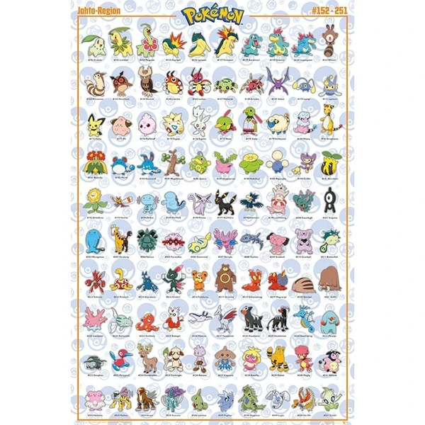 Pokémon de la Région Johto - Allemand