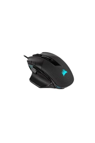 CORSAIR NIGHTSWORD RGB Souris de Jeu FPS/MOBA Filaire - 18 000 DPI - 10 Boutons Programmables - Système de Poids - Compatible iCUE - PC, Mac, PS5, PS4, Xbox - Noir