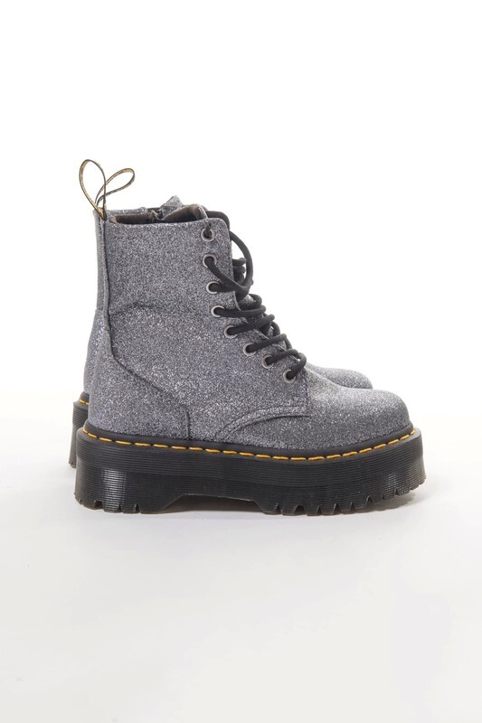 Dr Martens 36 uk 3 glitter argento platform
