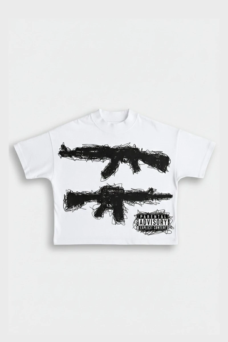 T Shirt parental advisory | Y2K Streetwear