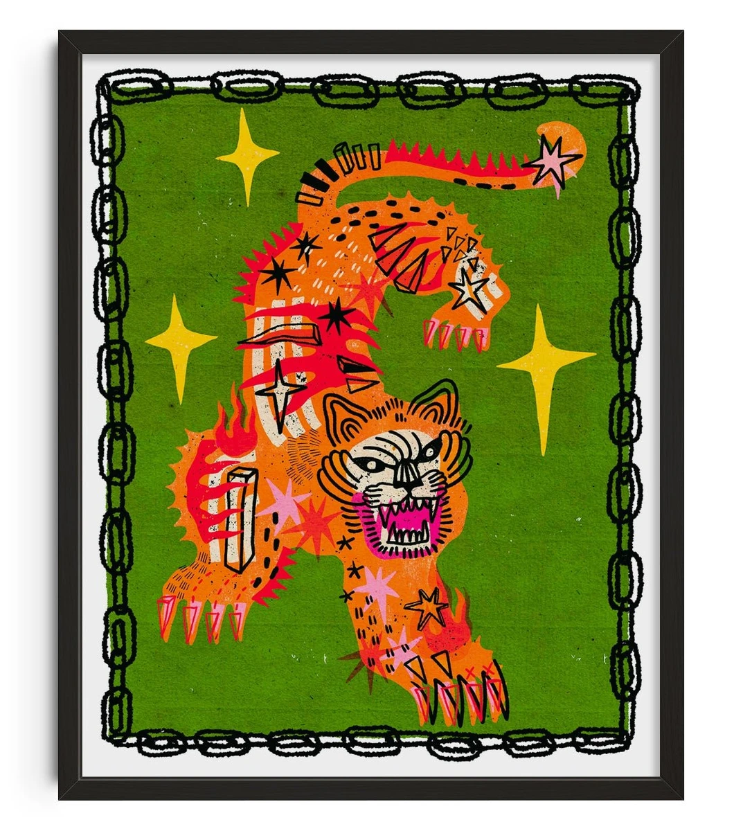Tiger In Green