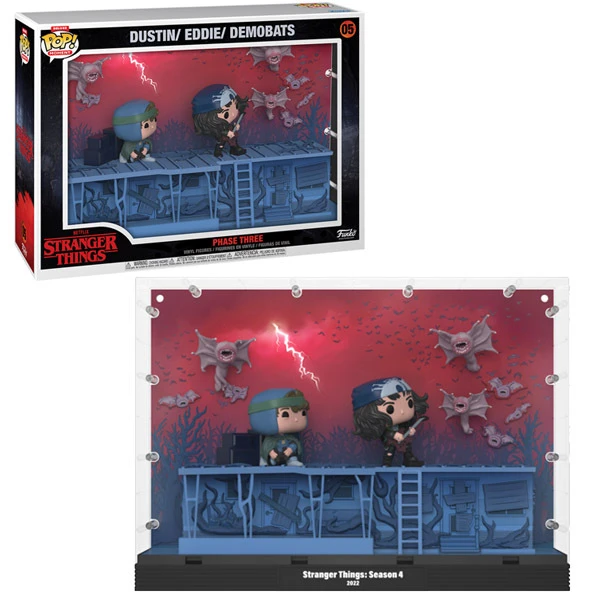 Stranger Things Pop! 05 Moments Deluxe Dustin &amp; Eddie Groupe De Métal