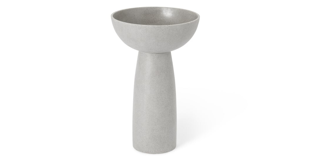 Himmel, bain d’oiseaux en fibre-ciment, gris | MADE.com