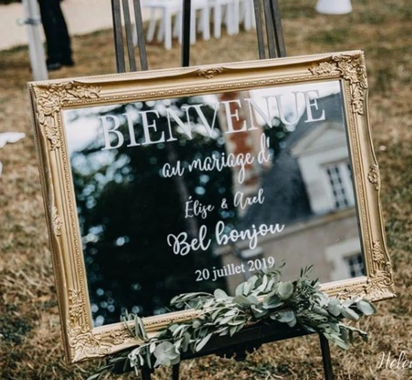 Stickers "Bienvenue au mariage de"