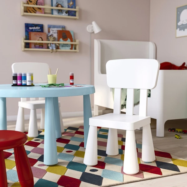 MAMMUT Chaise enfant - intérieur/extérieur/blanc