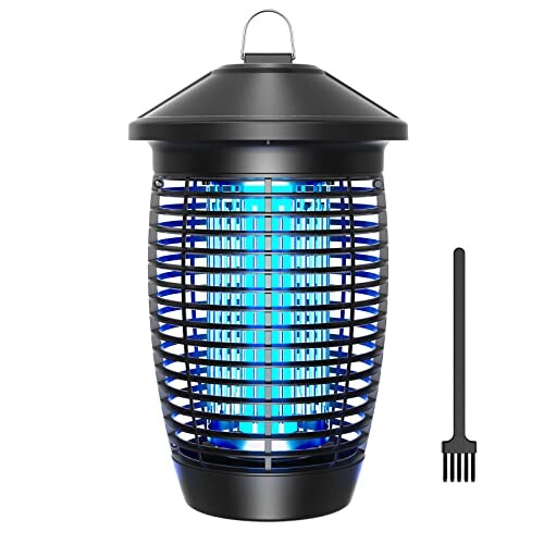 PALONE Lampe Anti Moustique 20W 4500V 2022 Derniers Modèles UV Tue Mouche Electrique Répulsif Efficace Portée 100m² pour Répulsif Moustique, Mites, Mouches, Insectes