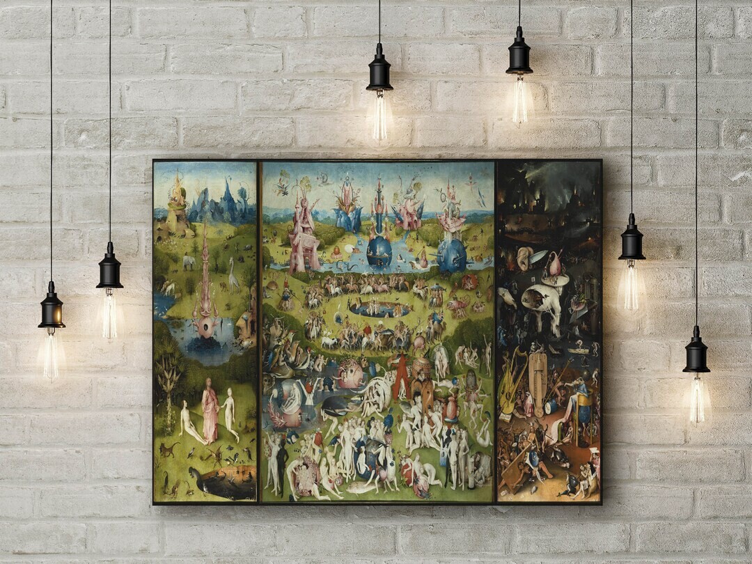 Premium Canvas Art Print of Hieronymus Bosch: The Garden of Earthly Delights