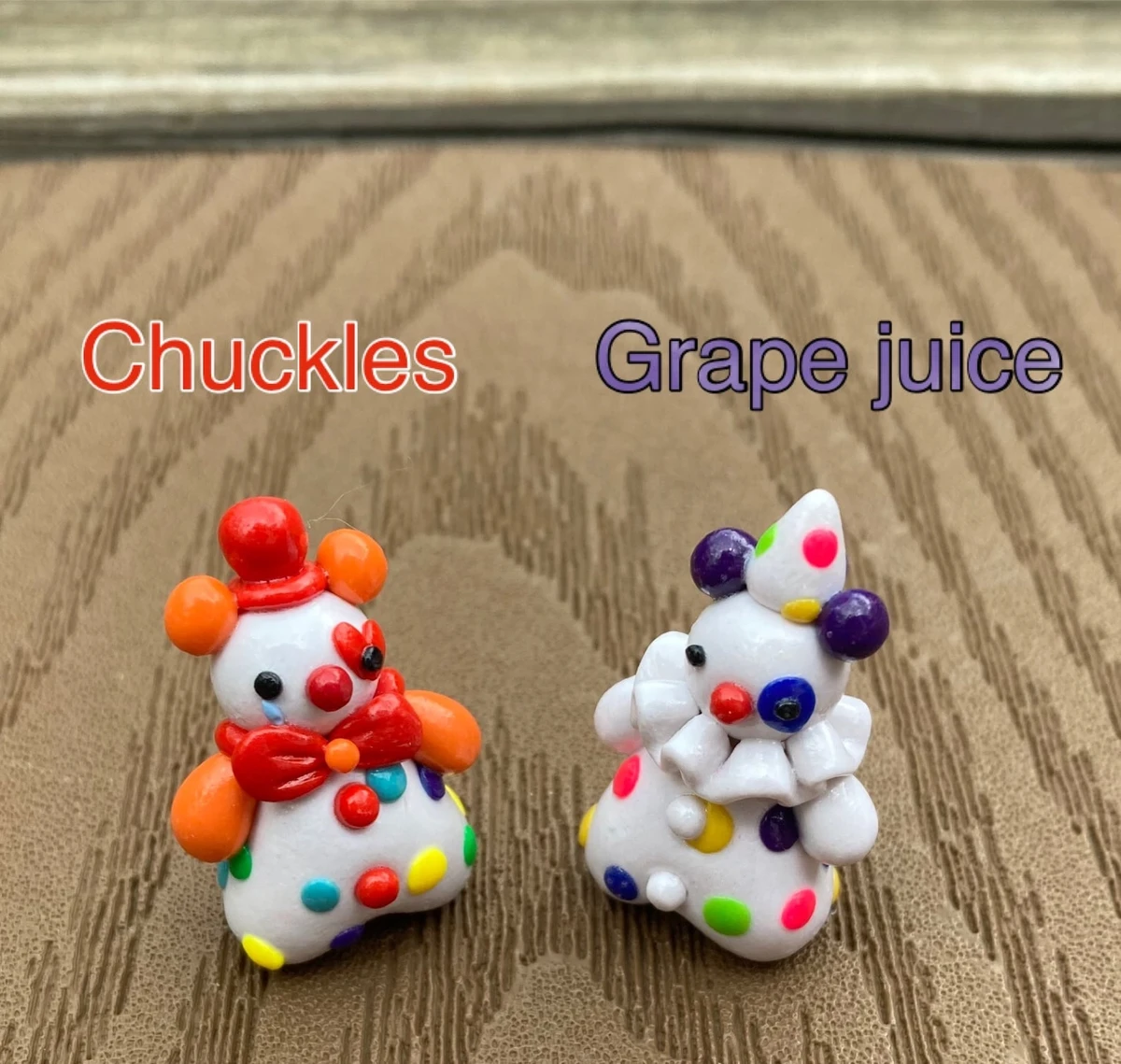 Mini figurine de clown faite main