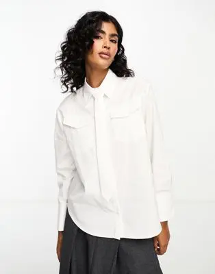 Mango - Selection - Chemise avec cravate - Blanc | ASOS