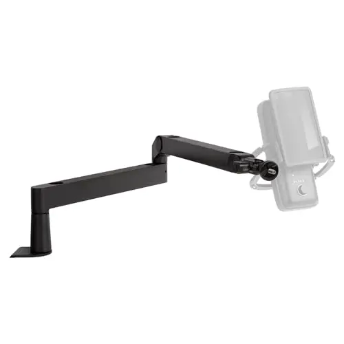 Elgato Wave Mic Arm LP - Perche de micro haut de gamme compacte avec passe-câbles, pince pour bureau, fixation polyvalente, entièrement réglable, idéale pour podcasts, streaming, jeux, télétravail