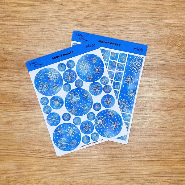 Snowy night - Stickers
