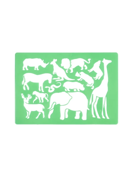 Pochoir animaux | 26,5 x 18,5 cm. | Sage Green