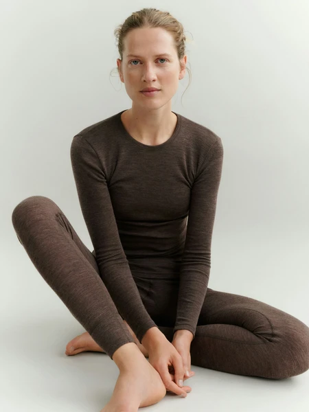 Legging en laine de mérinos pour femme
