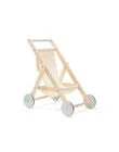 Poussette en bois nature