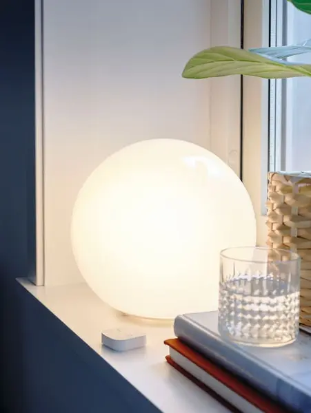 FADO Lampe de table - blanc 25 cm