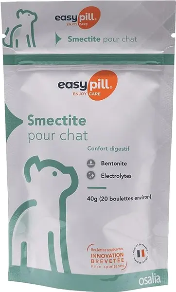 Easypill Smectite Chat Boulettes - 20 boulettes de 2 g