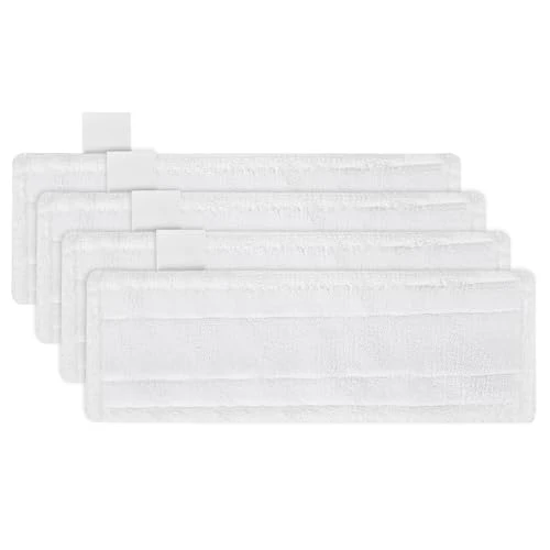 Gudotra Lingette pour Nettoyeur Vapeur Karcher Easyfix SC2 SC3 SC4 SC5 Chiffons Serpillières Bonnettes en Microfibre pour Karcher Easyfix SC Série (lingette blanche-4pcs)
