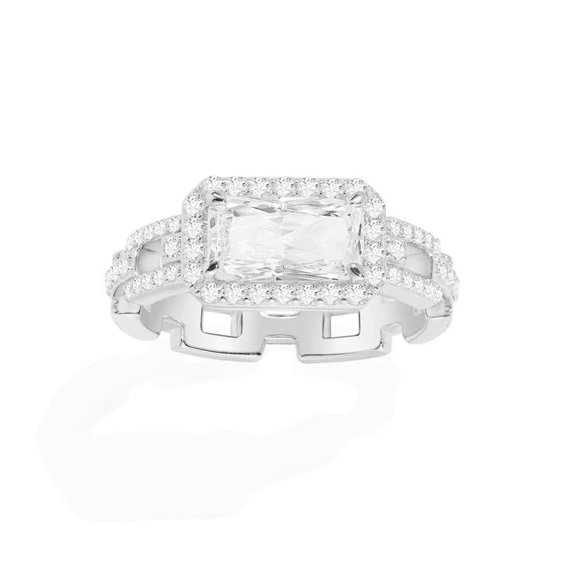 Bague Chaîne Pavé