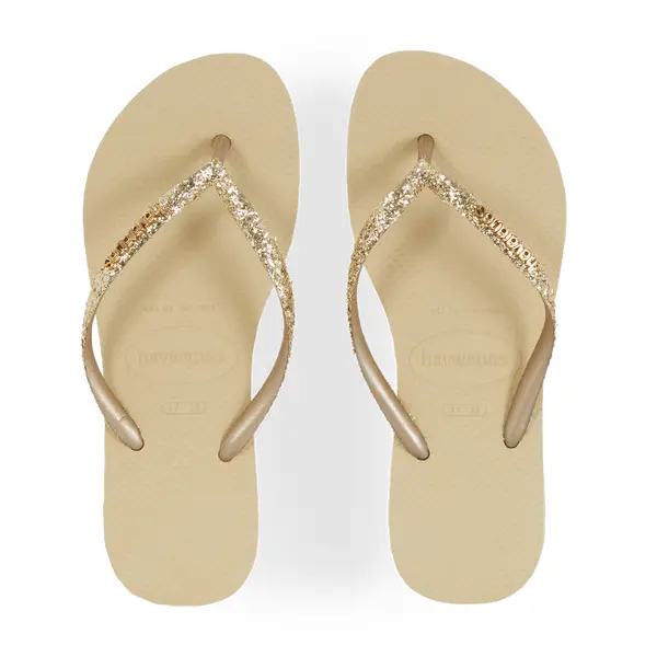 HAVAIANAS SLIM GLITTER II OR - ESTIVALES FEMME | Courir.com
