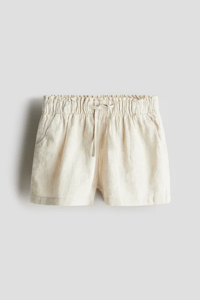 Short en lin mélangé