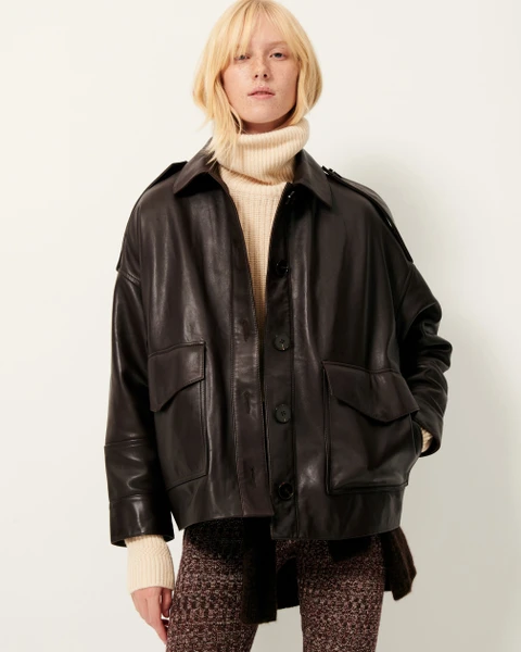 HARRIBOYD Coffee Leather | Manteau | SESSÙN Site officiel