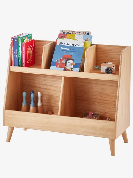 Meuble de rangement en pin LIGNE CONFETTI NATURE marron - Vertbaudet