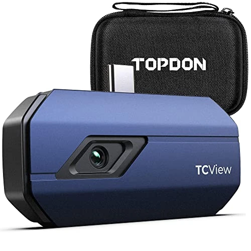 Caméra Thermique Infrarouge Android USB C, TOPDON TC001 Imageur Thermique, 256x192 Haute Résolution, -20℃ à 550℃, 0.1℃ Précision de Test pour Smartphone, Tablet/Windows