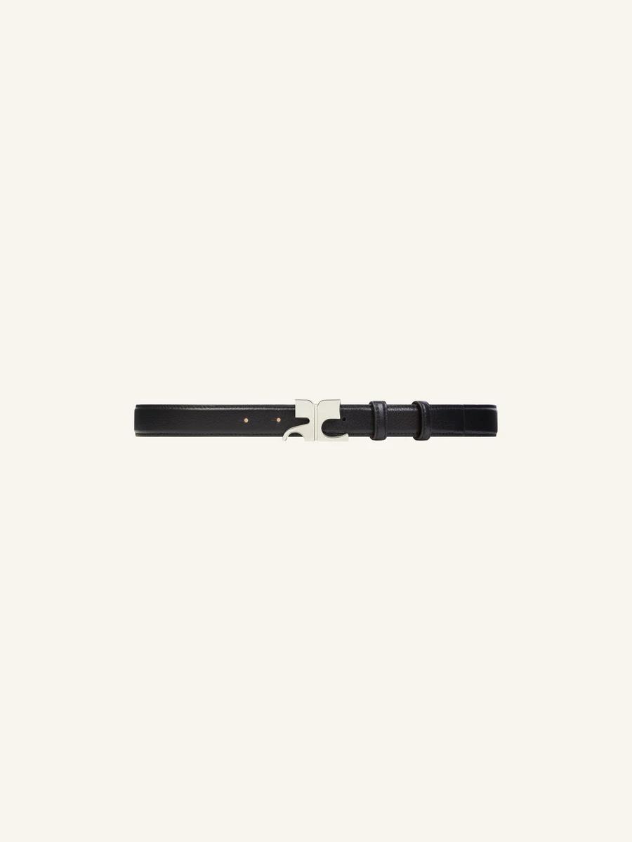 CEINTURE AC EN CUIR GRAINÉ