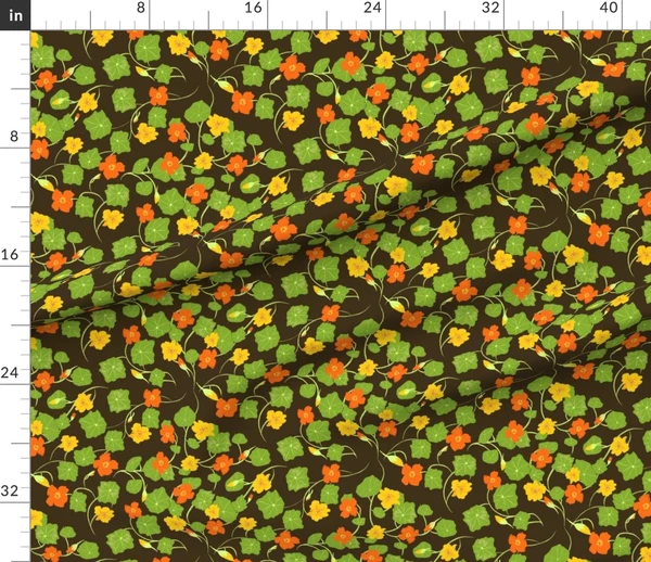 Fabric in Nasturtium