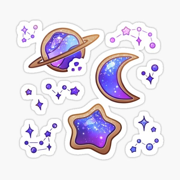 Biscuits au sucre givré Galaxy | Sticker