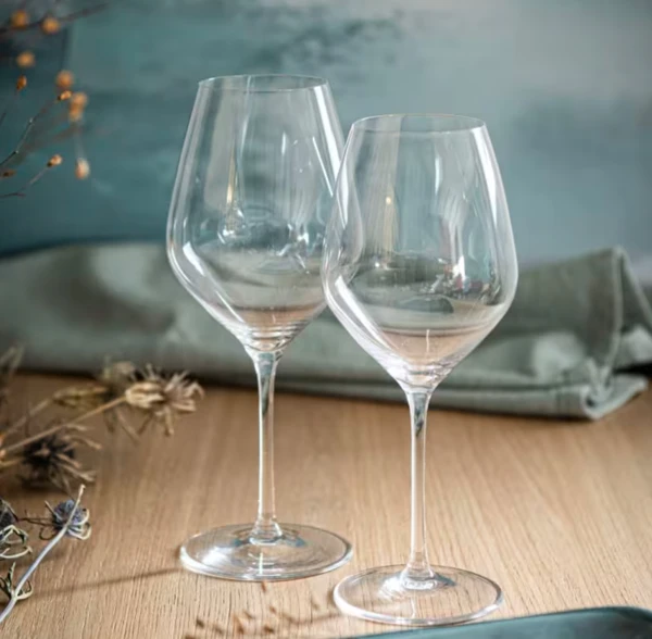Lot de 6 - Verre à vin en verre transparent