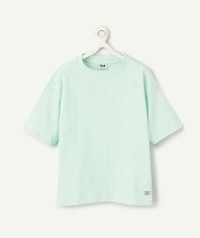 T-shirt garçon vert menthe