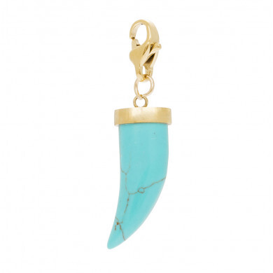 Charm dent (turquoise), Siloé Paris - Bijoux Fantaisie Créateurs