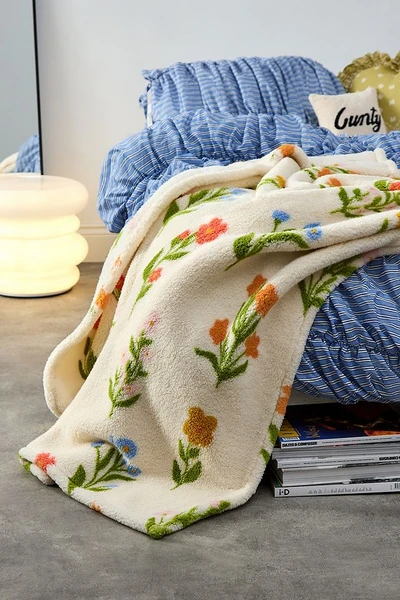 Plaid en polaire Wildflower