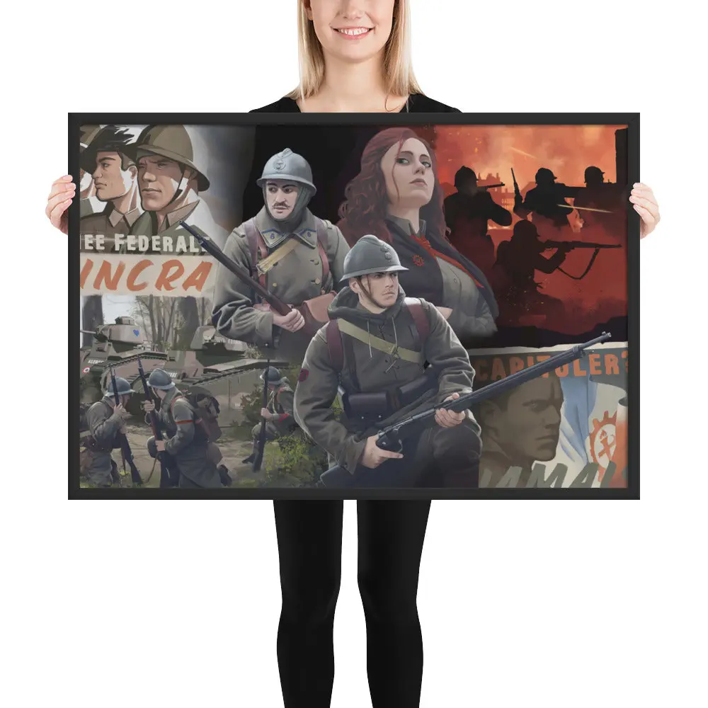 Kaiserreich - Commune of France - Framed Art Print