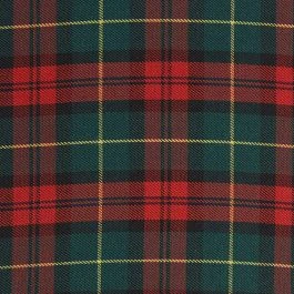 Tissu à carreaux rouge et vert Clan