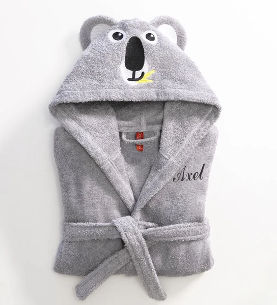 Peignoir de bain enfant personnalisable koala à capuche