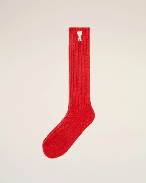 Chaussettes Rouges Ami De Coeur En Laine
