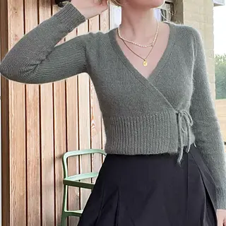 Robinson Wrap Cardigan pattern by Florence Miller