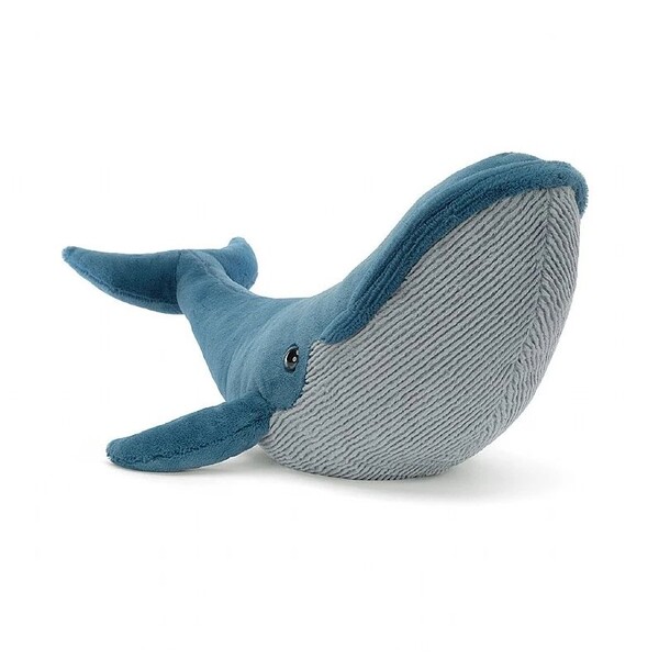 Grande peluche baleine bleue