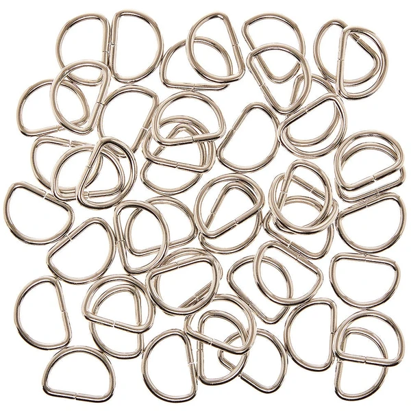 50 Anneaux D en Métal or