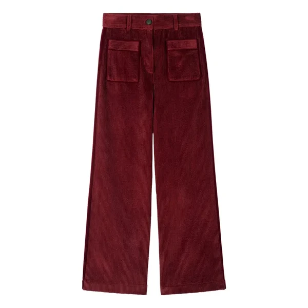 Pantalon Niza Velours Côtelé | Bordeaux