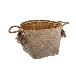 Panier à pompons avec anses