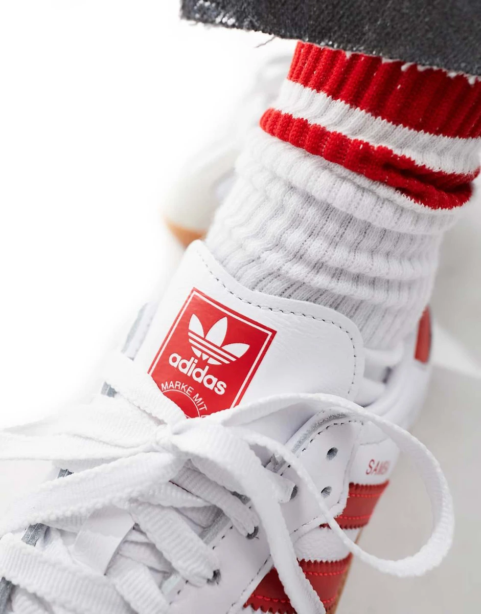 adidas Originals - Samba - Baskets - Blanc et rouge