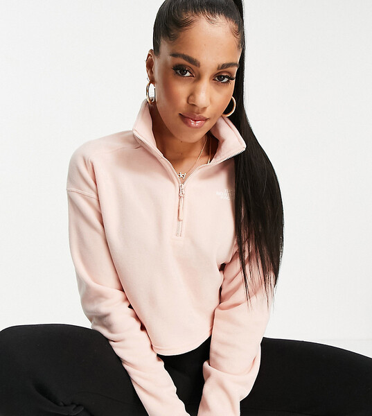 The North Face - Exclusivité ASOS - 100 Glacier - Polaire courte en polaire - Rose