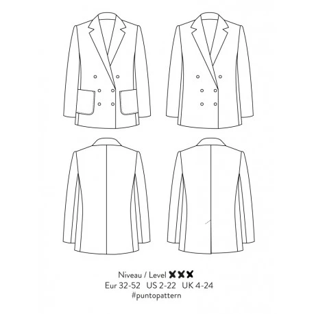 Patron Atelier Scämmit Blazer - Punto