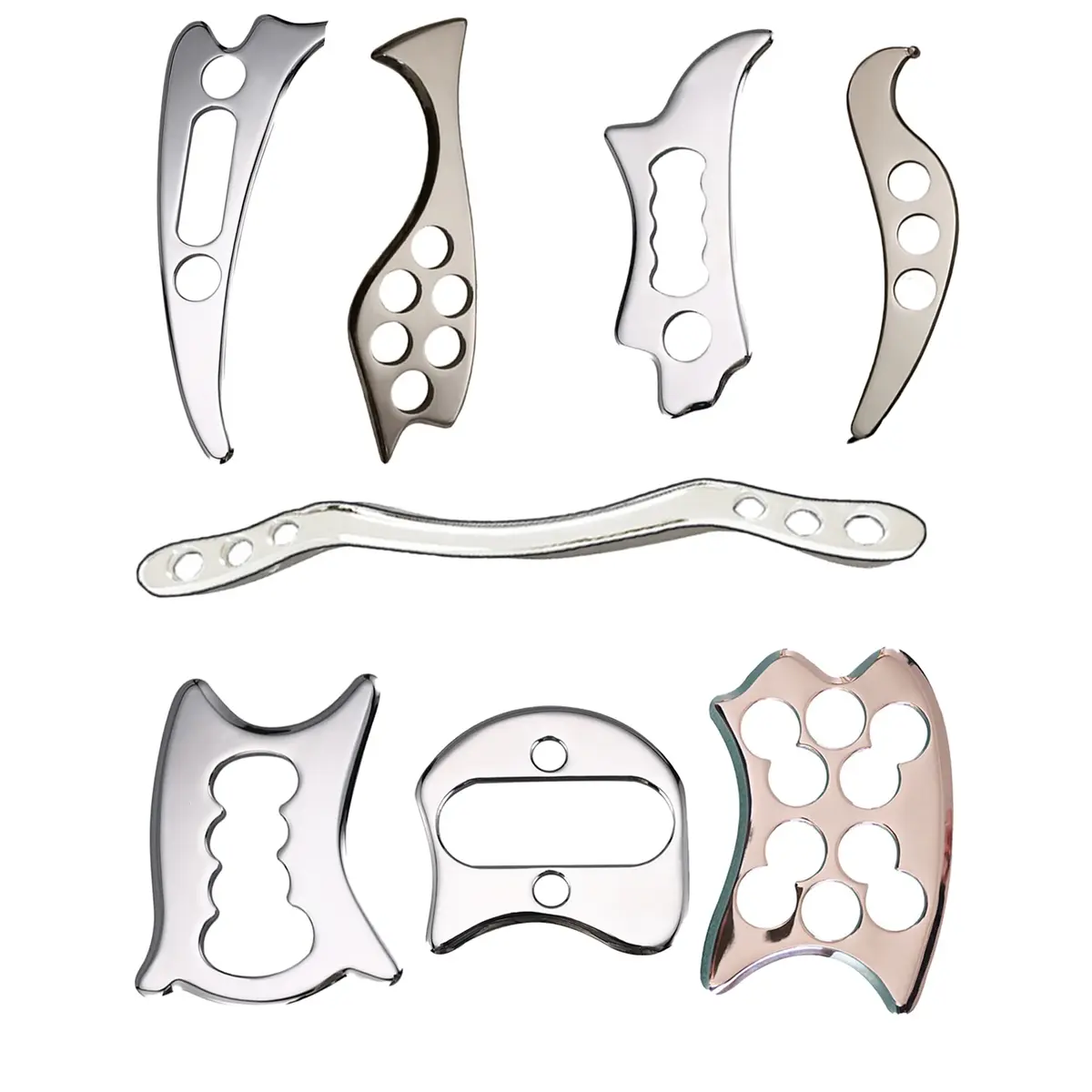 16.19€ 19% OFF|Rvs Body Schrapen Boord Iastm Fysieke Therapie Gua Sha Massage Gereedschap Chiropractie Chiro Spier Myofasciale Release| |   - AliExpress